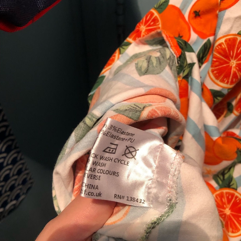 MODCLOTH x COLLECTIF Citrus Orange Blossom Stripe Swing Dress - Picture 7 of 11